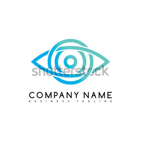 Vector Business emblem blue knot symbol curve looped icon logo logotype Stock photo © vector1st