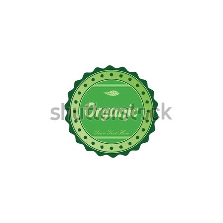 fresh eco friendly green theme label Stock photo © vector1st