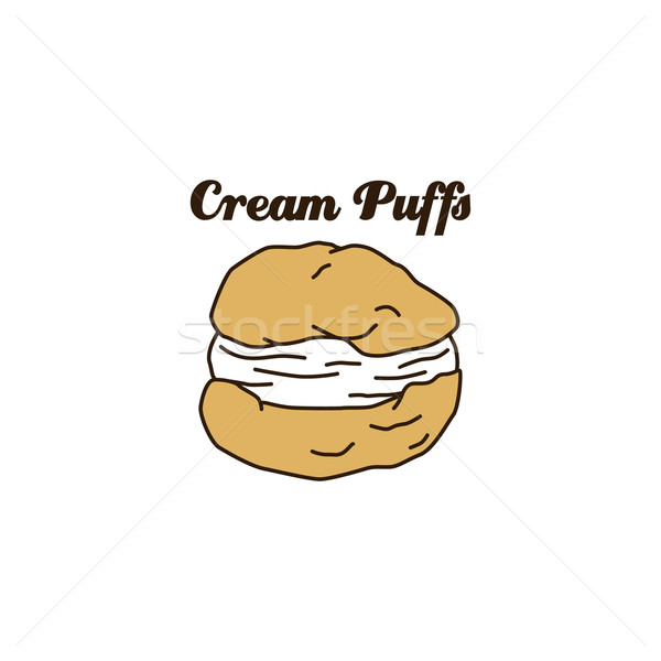 delicious cream puff Stock photo © vector1st