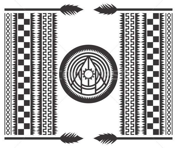 Ureinwohner Muster Vektor Grafik Kunst Stock foto © vector1st