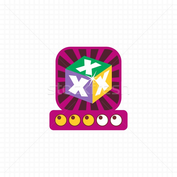 Gioco elemento vettore arte graphic design Foto d'archivio © vector1st