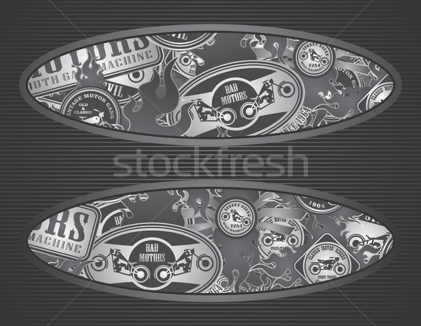Stock photo: motorcycle art theme