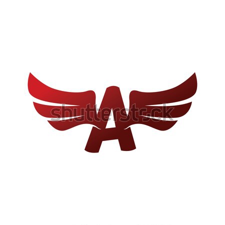 aviator wing airplane theme vector art Stock photo © vector1st