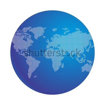 Világtérkép vektor grafikus művészet terv illusztráció Stock fotó © vector1st