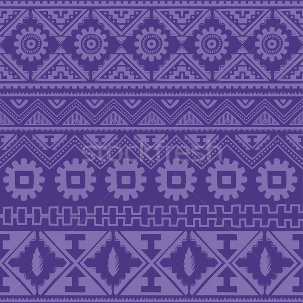 Púrpura nativo americano étnicas patrón vector Foto stock © vector1st