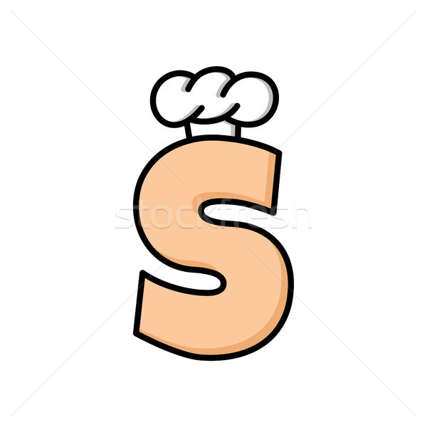 chef hat logo logotype with initial letter Stock photo © vector1st