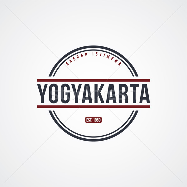 yogyakarta badge indonesia label theme Stock photo © vector1st