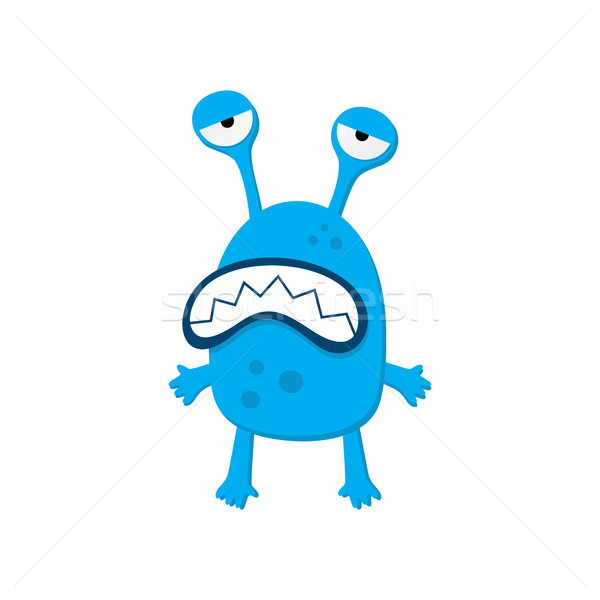 Drăguţ adorabil urât înfricoşător amuzant mascota Imagine de stoc © vector1st
