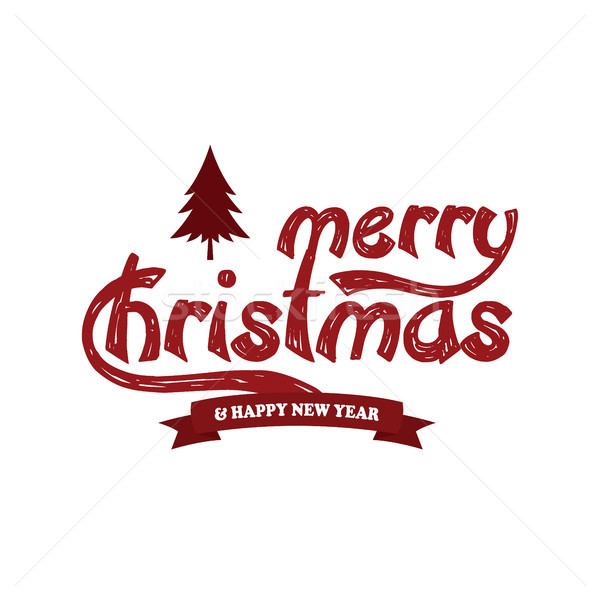 merry christmas and happy new year Stock photo © vector1st