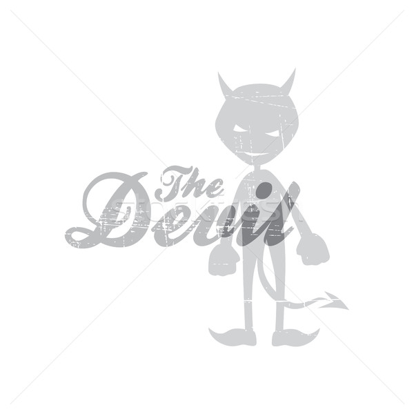 evil devil silhouette theme Stock photo © vector1st