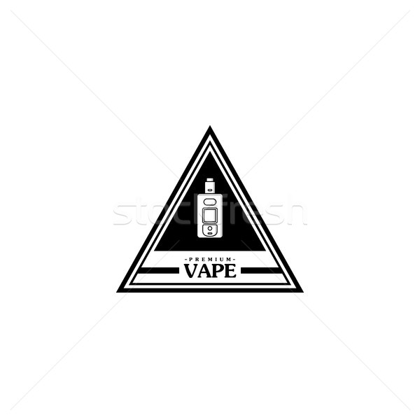 electric cigarette personal vaporizer e-cigarette retro label badge Stock photo © vector1st