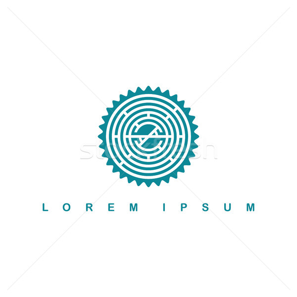 Cercle tribu signe symbole logo Photo stock © vector1st