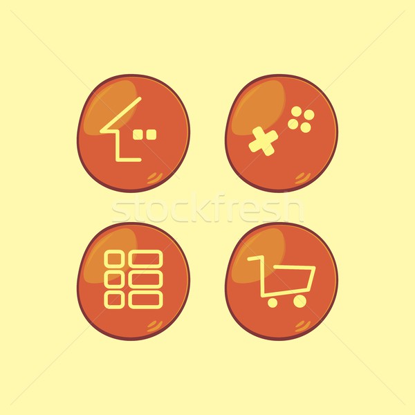 遊戲 向量 藝術 平面設計 商業照片 © vector1st