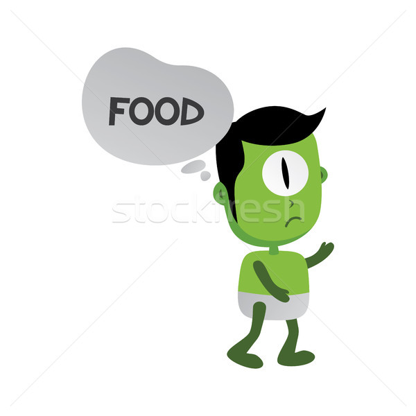 Verde zumbi monstro vetor arte Foto stock © vector1st