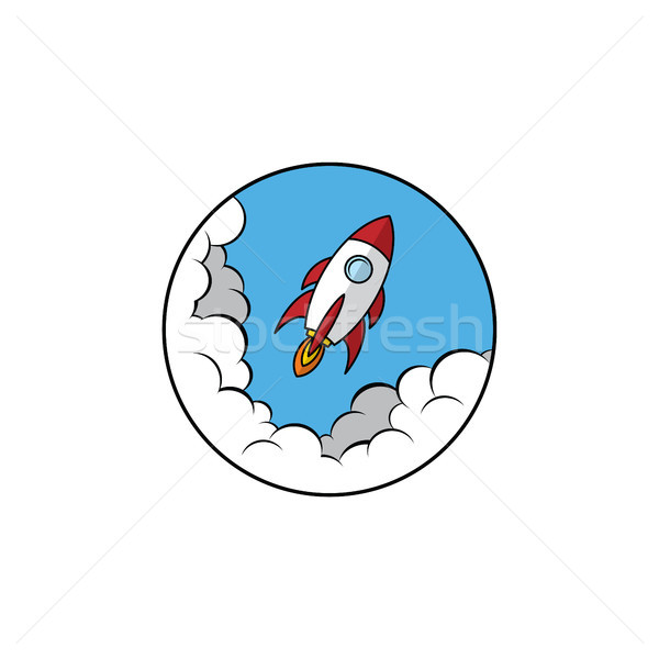 space ship rocket vector Stock photo © vector1st