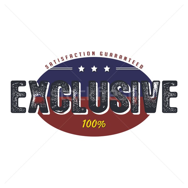 exclusive quality badge Stock photo © vector1st