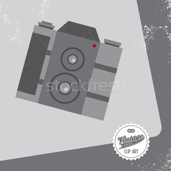 Média interfész kamera vektor grafikus művészet Stock fotó © vector1st