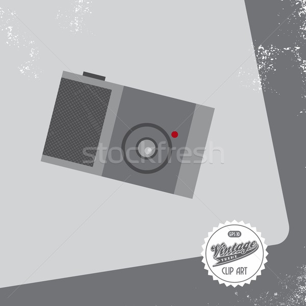 Mediów interfejs kamery wektora graficzne sztuki Zdjęcia stock © vector1st