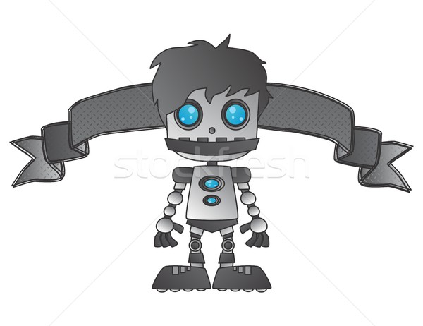 Roboter Vektor Grafik Kunst Design Illustration Stock foto © vector1st