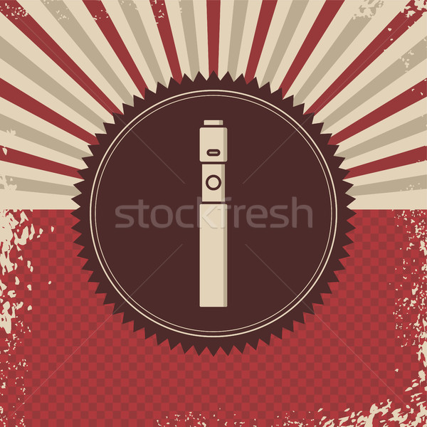 retro vaporizer electric cigarette vapor mod - vape life Stock photo © vector1st