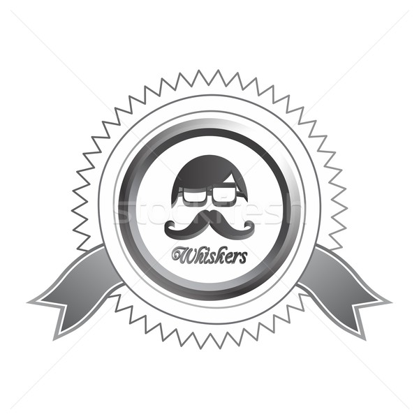 whiskers mustache guy avatar Stock photo © vector1st