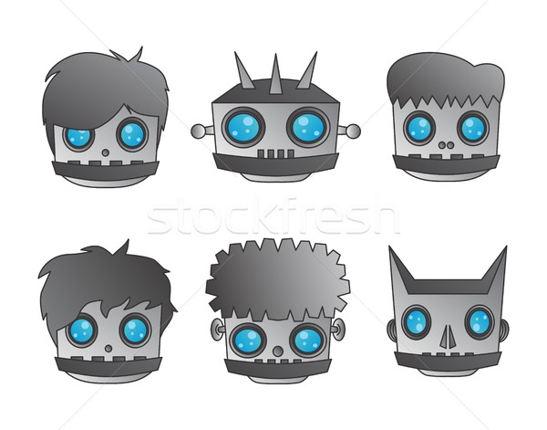 Robot vettore grafica arte design illustrazione Foto d'archivio © vector1st