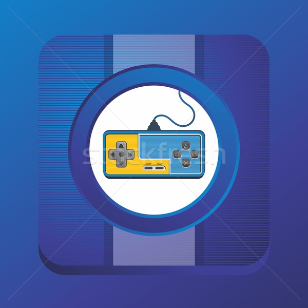 gaming theme icon button Stock photo © vector1st