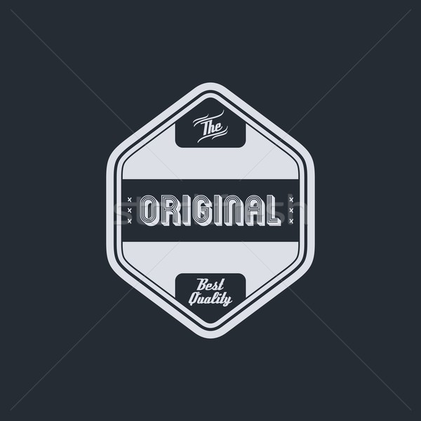 Origineel badge vector kunst grafische illustratie Stockfoto © vector1st