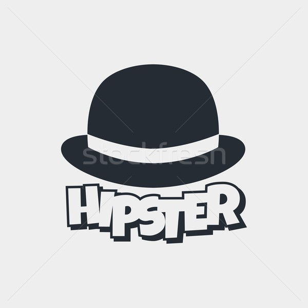 Hipster Retro Geek Vektor Kunst Illustration Stock foto © vector1st