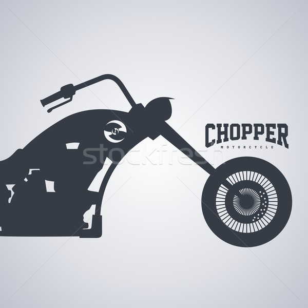 chopper motorcycle Stock photo © vector1st