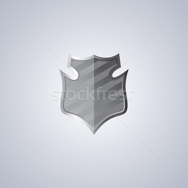 Bescherming schild vector kunst grafische illustratie Stockfoto © vector1st