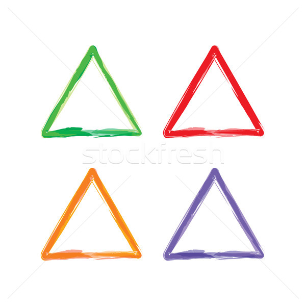 Ucgen Renk Cerceve Vektor Sanat Vektor Ilustrasyonu C Vector1st 8899627 Stockfresh