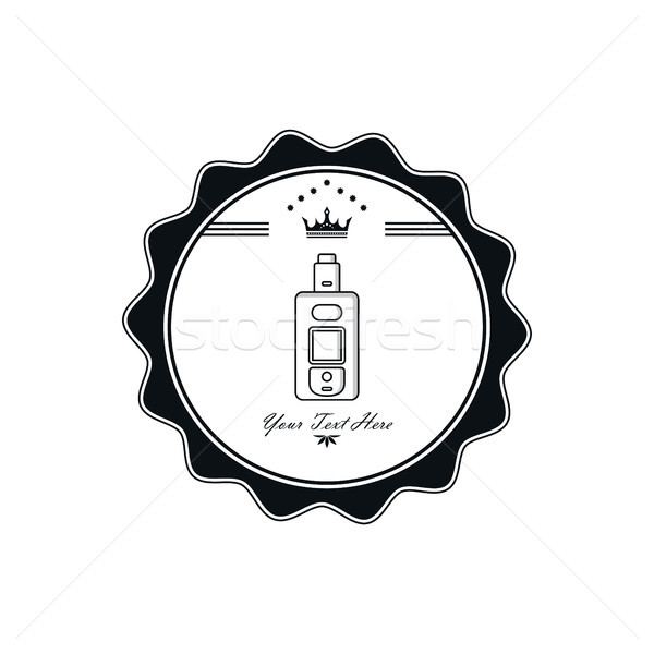 電動 香煙 徽章 標籤 模板 向量 商業照片 © vector1st