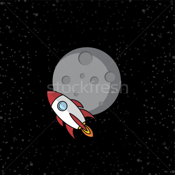 スペース ロケット ベクトル 芸術 太陽 科学 ストックフォト © vector1st