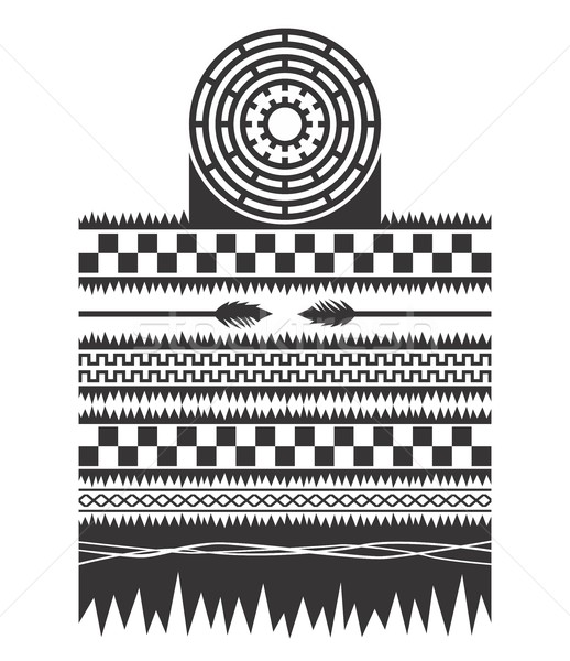 Ureinwohner Muster Vektor Grafik Kunst Stock foto © vector1st