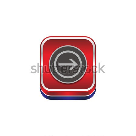 Ok ikon düğme medya vektör grafik Stok fotoğraf © vector1st