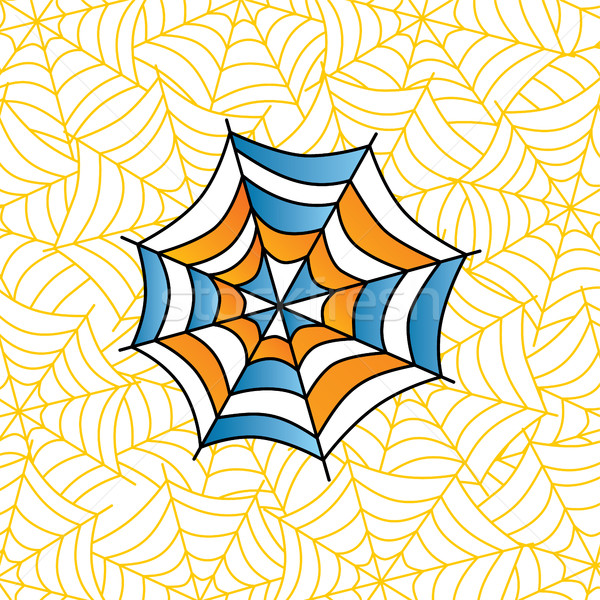 Renkli örümcek ağı sanat vektör örnek dizayn Stok fotoğraf © vector1st