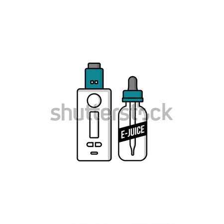 Personal líquido vector arte sonrisa hombre Foto stock © vector1st