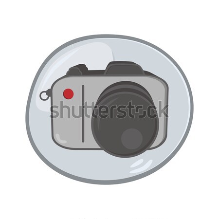 Medya arayüz kamera vektör grafik sanat Stok fotoğraf © vector1st