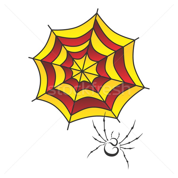 Stock photo: spider web art