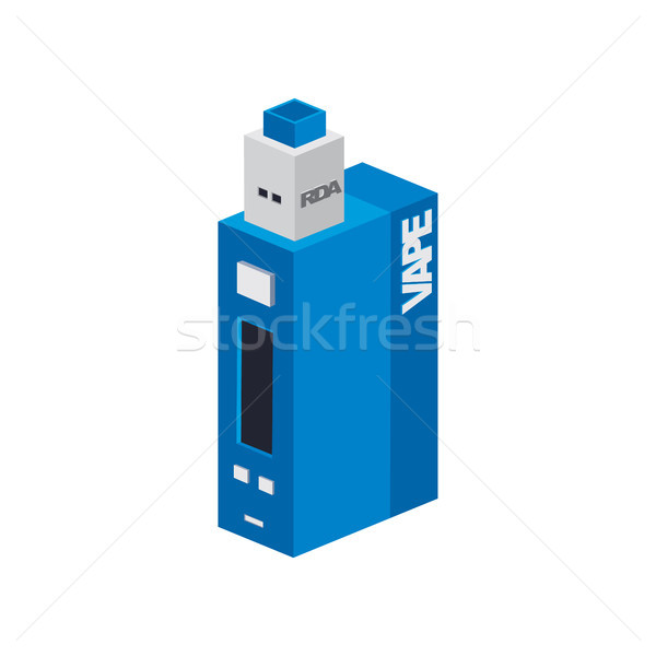 isometric block electric cigarette personal vaporizer mod Stock photo © vector1st
