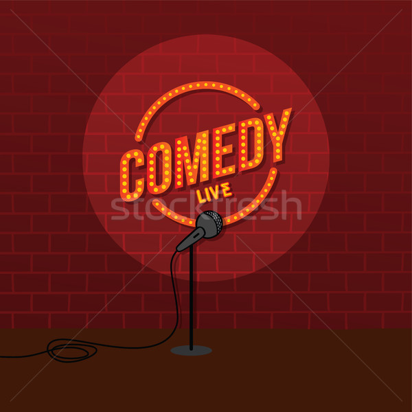 stand up comedy open mic Stock photo © vector1st