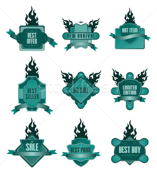 label sticker Stock photo © vector1st