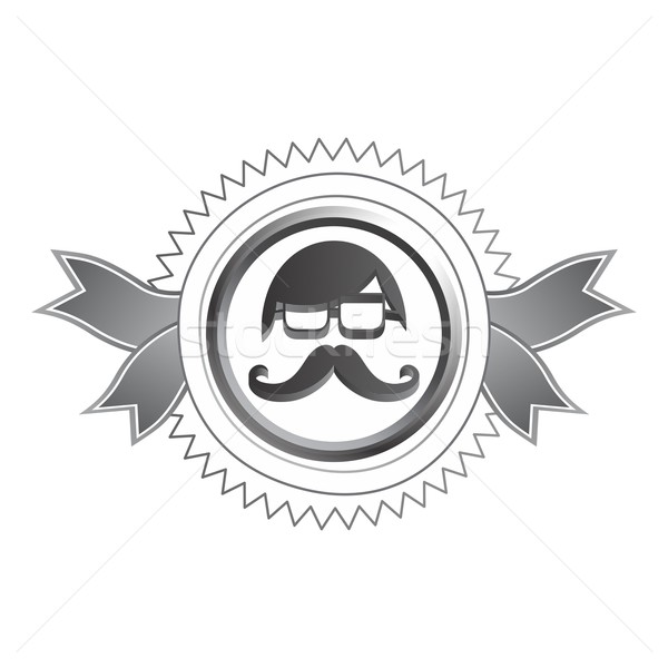 Stock photo: whiskers mustache guy avatar