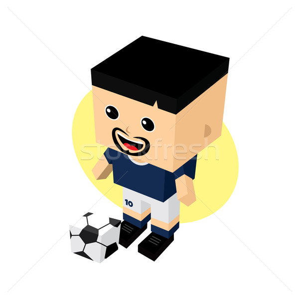 cartoon soccer player Stock photo © vector1st