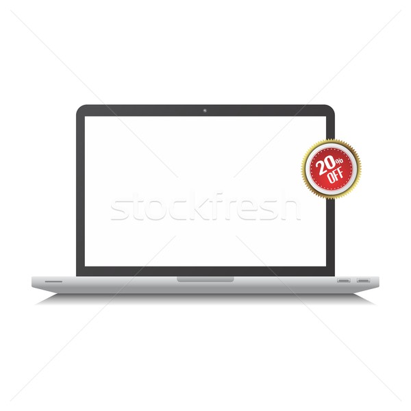 Mobiele computer vector grafische kunst Stockfoto © vector1st
