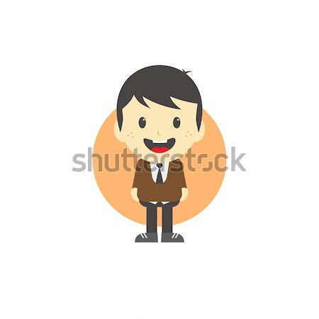 Adorable garçon graphique art visage [[stock_photo]] © vector1st