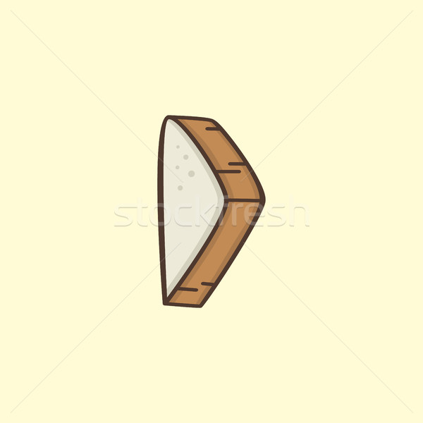 Spielen Taste Brot Vektor Kunst logo Stock foto © vector1st