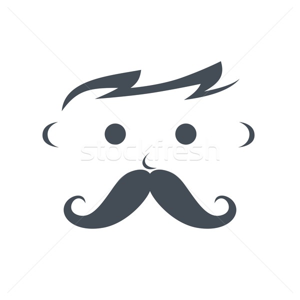 whiskers mustache guy avatar Stock photo © vector1st