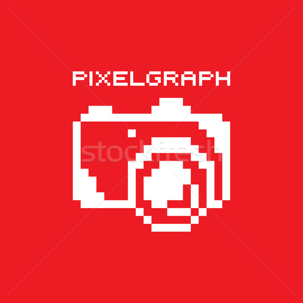 pixel photography theme logotype Stock photo © vector1st